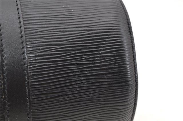 Authentic LOUIS VUITTON Epi Soufflot Black Hand Bag M52222 LV 7591C