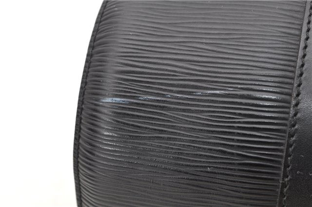 Authentic LOUIS VUITTON Epi Soufflot Black Hand Bag M52222 LV 7591C