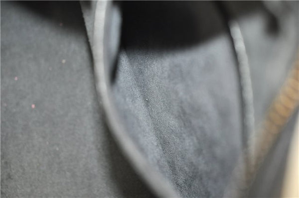 Authentic LOUIS VUITTON Epi Soufflot Black Hand Bag M52222 LV 7591C