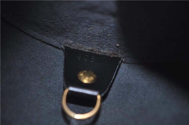 Authentic LOUIS VUITTON Epi Soufflot Black Hand Bag M52222 LV 7591C