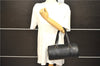 Authentic LOUIS VUITTON Epi Soufflot Black Hand Bag M52222 LV 7591C