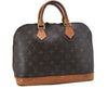 Authentic Louis Vuitton Monogram Alma Hand Bag M51130 LV 7591D