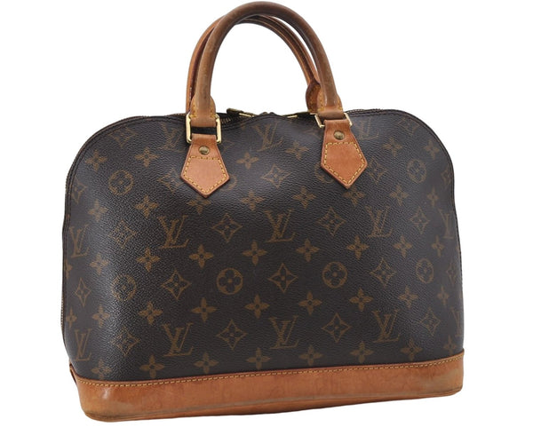 Authentic Louis Vuitton Monogram Alma Hand Bag M51130 LV 7591D