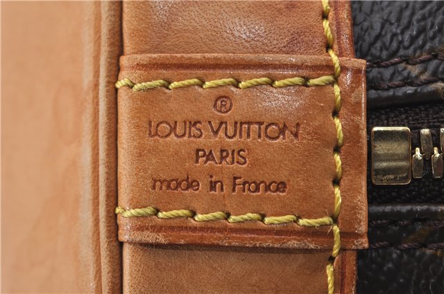 Authentic Louis Vuitton Monogram Alma Hand Bag M51130 LV 7591D