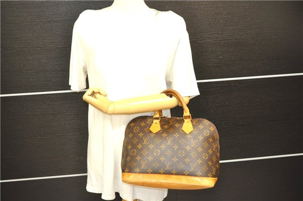 Authentic Louis Vuitton Monogram Alma Hand Bag M51130 LV 7591D