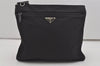 Authentic PRADA Nylon Tessuto Leather Shoulder Cross Body Bag Purse Black 7591I