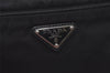 Authentic PRADA Nylon Tessuto Leather Shoulder Cross Body Bag Purse Black 7591I