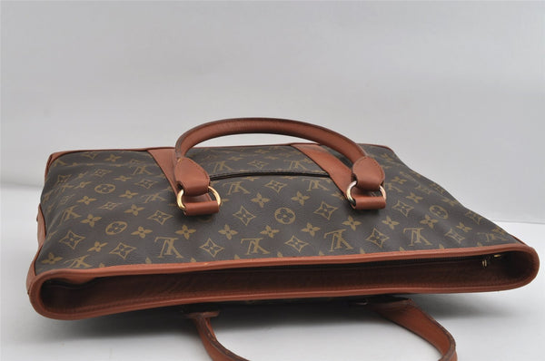 Auth Louis Vuitton Monogram Sac Weekend PM Vintage Tote Hand Bag M42425 LV 7592I