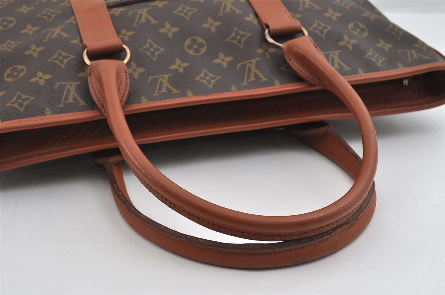 Auth Louis Vuitton Monogram Sac Weekend PM Vintage Tote Hand Bag M42425 LV 7592I