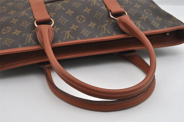 Auth Louis Vuitton Monogram Sac Weekend PM Vintage Tote Hand Bag M42425 LV 7592I
