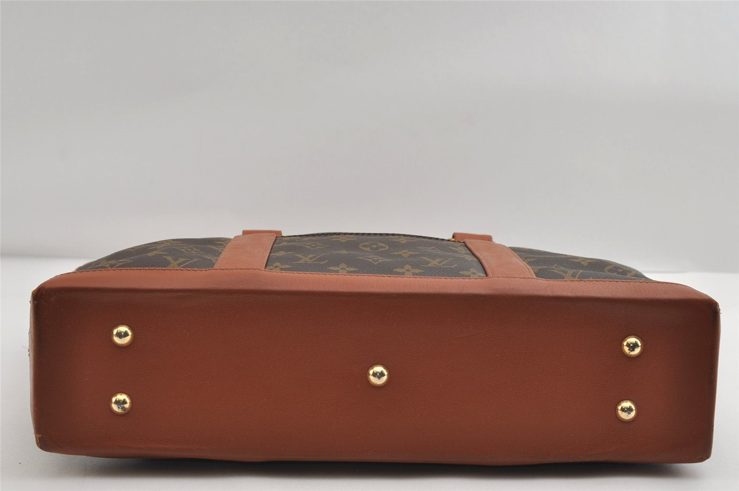 Auth Louis Vuitton Monogram Sac Weekend PM Vintage Tote Hand Bag M42425 LV 7592I