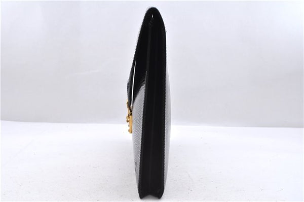 Auth Louis Vuitton Epi Porte Documents Senateur Briefcase M54452 Black LV 7593D