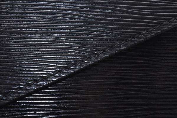 Auth Louis Vuitton Epi Porte Documents Senateur Briefcase M54452 Black LV 7593D