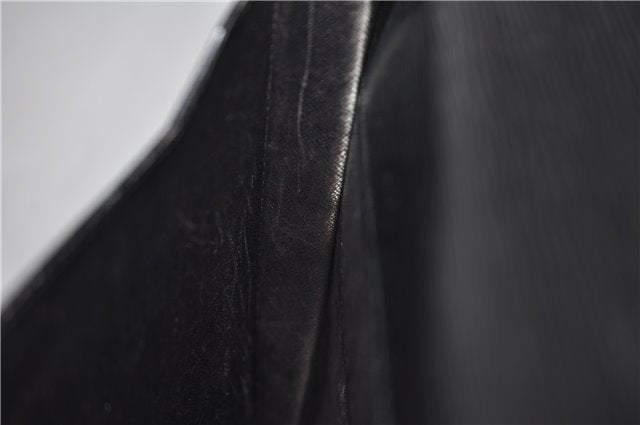 Auth Louis Vuitton Epi Porte Documents Senateur Briefcase M54452 Black LV 7593D