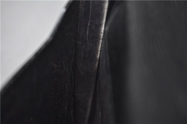 Auth Louis Vuitton Epi Porte Documents Senateur Briefcase M54452 Black LV 7593D