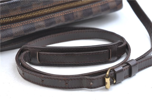 Authentic Louis Vuitton Damier Trocadero 27 Shoulder Cross Bag N48085 LV 7596E