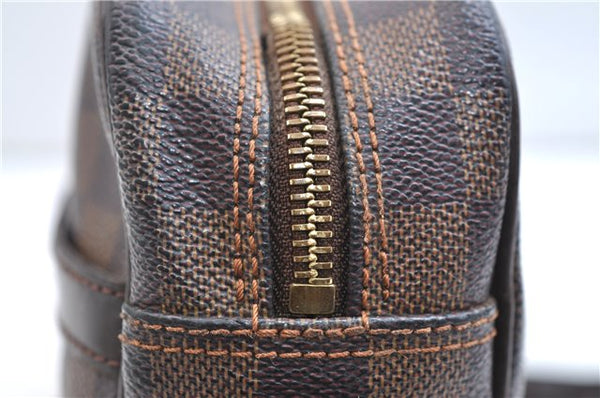 Authentic Louis Vuitton Damier Trocadero 27 Shoulder Cross Bag N48085 LV 7596E