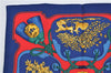 Authentic HERMES Petit Carre 40 Scarf Handkerchief "TSUBAS" Silk Blue 7597F