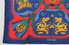 Authentic HERMES Petit Carre 40 Scarf Handkerchief "TSUBAS" Silk Blue 7597F