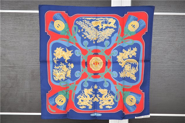 Authentic HERMES Petit Carre 40 Scarf Handkerchief 