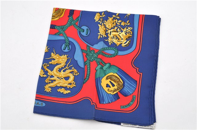 Authentic HERMES Petit Carre 40 Scarf Handkerchief 