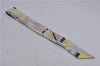 Auth HERMES Twilly Scarf "Perspective Cavaliere" Silk Beige Multicolor 7598C