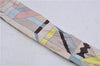 Auth HERMES Twilly Scarf "Perspective Cavaliere" Silk Beige Multicolor 7598C