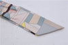 Auth HERMES Twilly Scarf "Perspective Cavaliere" Silk Beige Multicolor 7598C