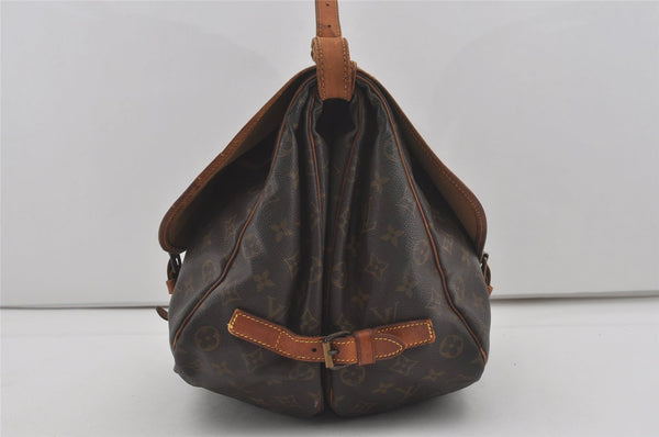 Authentic Louis Vuitton Monogram Saumur 35 Shoulder Cross Bag M42254 LV 7598I