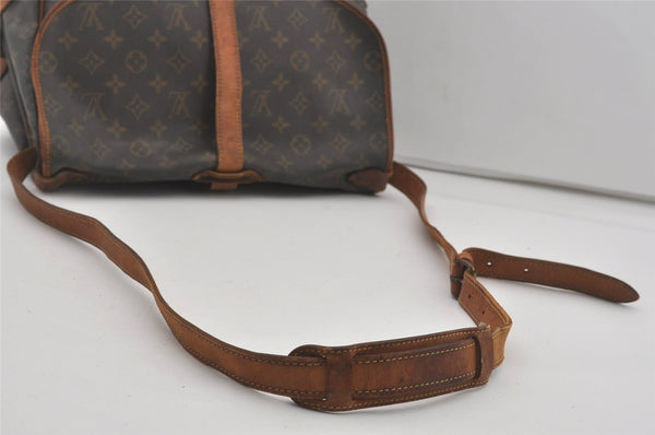 Authentic Louis Vuitton Monogram Saumur 35 Shoulder Cross Bag M42254 LV 7598I