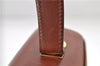 Authentic Ferragamo Gancini Vintage Leather Hand Bag Purse Brown 7600D