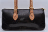 Auth LOUIS VUITTON Vernis Rose Wood Avenue Shoulder Bag Wine Red M93510 LV 7603C