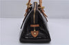 Auth LOUIS VUITTON Vernis Rose Wood Avenue Shoulder Bag Wine Red M93510 LV 7603C