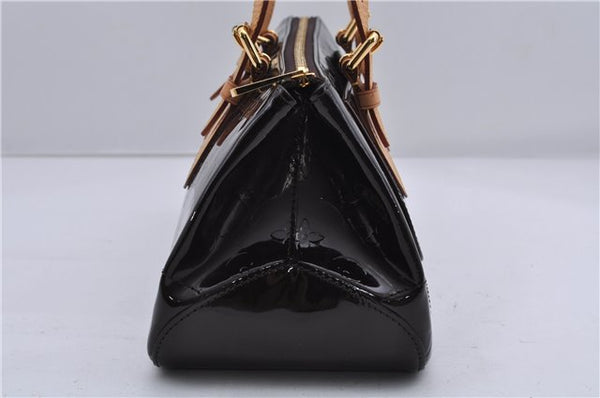 Auth LOUIS VUITTON Vernis Rose Wood Avenue Shoulder Bag Wine Red M93510 LV 7603C