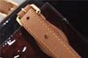 Auth LOUIS VUITTON Vernis Rose Wood Avenue Shoulder Bag Wine Red M93510 LV 7603C