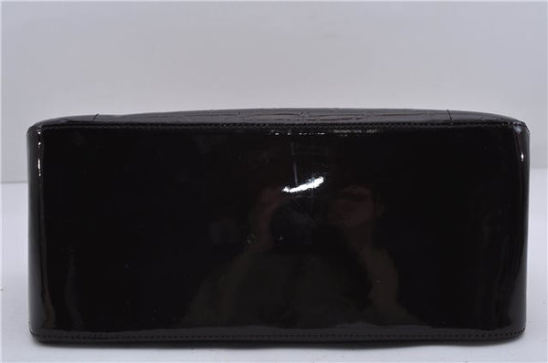 Auth LOUIS VUITTON Vernis Rose Wood Avenue Shoulder Bag Wine Red M93510 LV 7603C