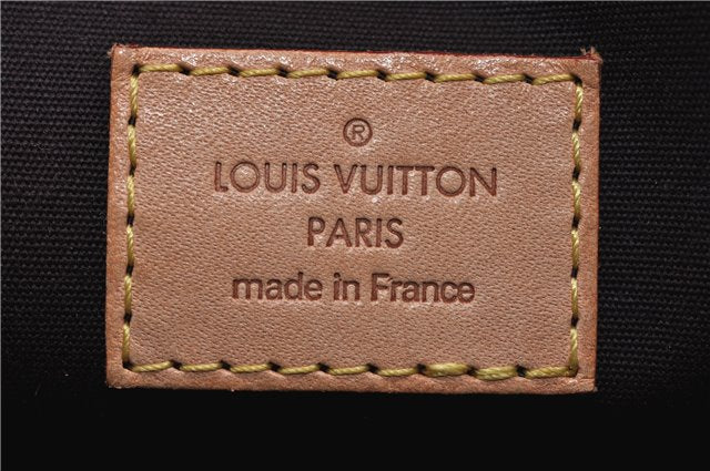 Auth LOUIS VUITTON Vernis Rose Wood Avenue Shoulder Bag Wine Red M93510 LV 7603C