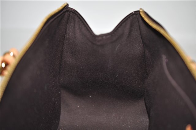 Auth LOUIS VUITTON Vernis Rose Wood Avenue Shoulder Bag Wine Red M93510 LV 7603C