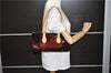 Auth LOUIS VUITTON Vernis Rose Wood Avenue Shoulder Bag Wine Red M93510 LV 7603C