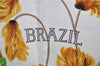 Authentic HERMES Carre 90 Scarf "BRAZIL" Silk Yellow 7603E