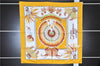 Authentic HERMES Carre 90 Scarf "BRAZIL" Silk Yellow 7603E