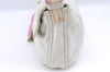 Authentic FENDI Mamma Baguette Shoulder Hand Bag Purse Jersey Light Gray 7606B