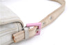 Authentic FENDI Mamma Baguette Shoulder Hand Bag Purse Jersey Light Gray 7606B