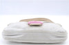 Authentic FENDI Mamma Baguette Shoulder Hand Bag Purse Jersey Light Gray 7606B