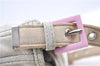 Authentic FENDI Mamma Baguette Shoulder Hand Bag Purse Jersey Light Gray 7606B