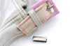 Authentic FENDI Mamma Baguette Shoulder Hand Bag Purse Jersey Light Gray 7606B