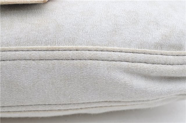 Authentic FENDI Mamma Baguette Shoulder Hand Bag Purse Jersey Light Gray 7606B