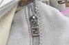 Authentic FENDI Mamma Baguette Shoulder Hand Bag Purse Jersey Light Gray 7606B
