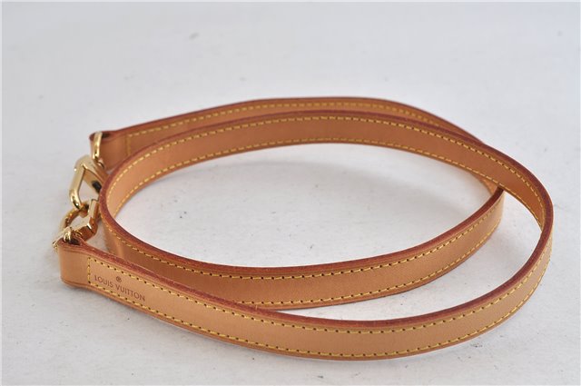 Authentic LOUIS VUITTON Leather Shoulder Strap Beige 38.2