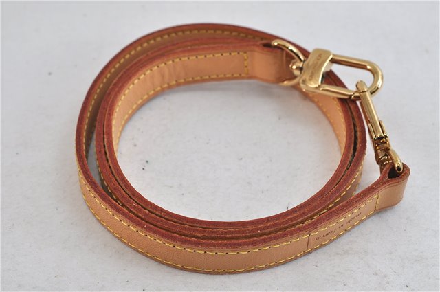 Authentic LOUIS VUITTON Leather Shoulder Strap Beige 38.2